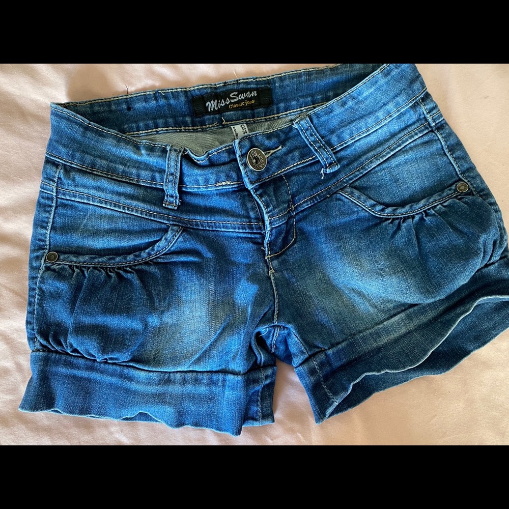 Denim shorts
